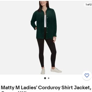 - Matty M ladies Corduroy shirt jacket